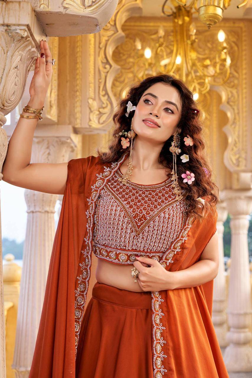 Jf 3297 Embroidered lehenga choli wholesale